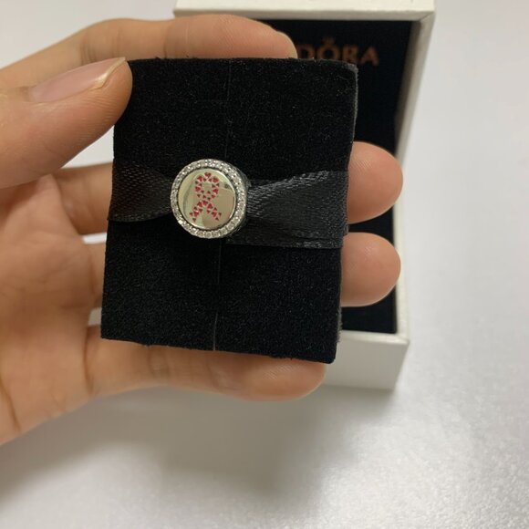 Pandora Jewelry - Pandora Breast Cancer Ribbon of Strength Dangle Charm Hope Bead Pendant